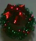 1/12th GREEN N RED CHRISTMAS DOOR WREATH